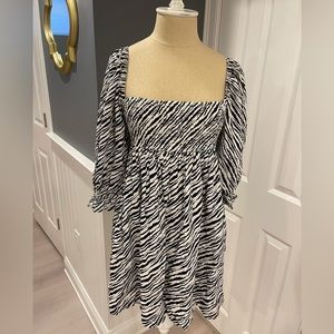 Faithful the Brand Alina Zebra Print Mini Dress
